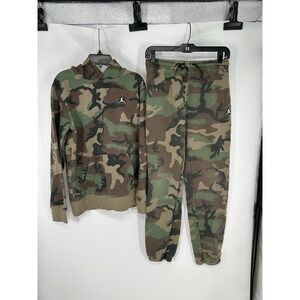 Air Jordan Nike Camo Camouflage Matching Sweat Set Hoodie Pants Youth Boys XL